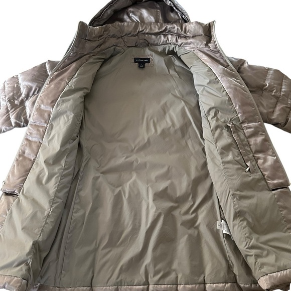 LANDS’ END SILVER GOOSE DOWN JACKET SIZE LARGE 14/16 - Picture 5 of 15